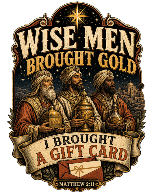Wise Men Brought Gold, I Brought a Gift Card Sticker | Christmas Kiss-Cut Vinyl