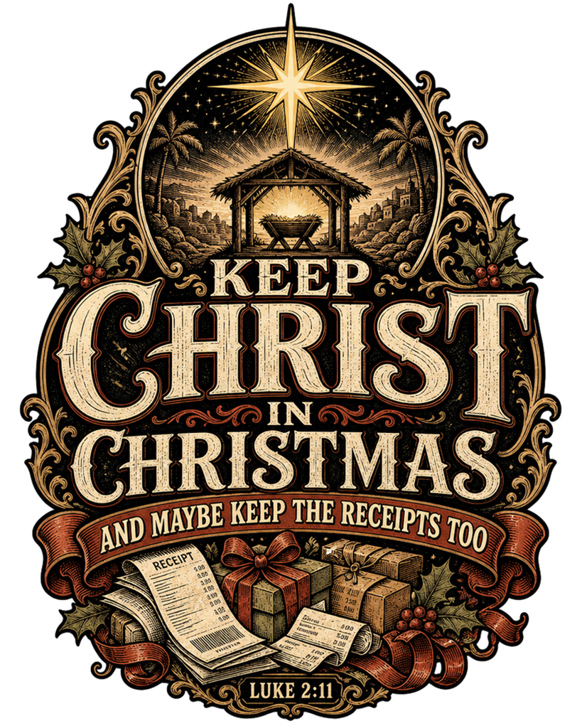 Keep Christ In Christmas Keep The Receipts Tee | Funny Christmas Shirt