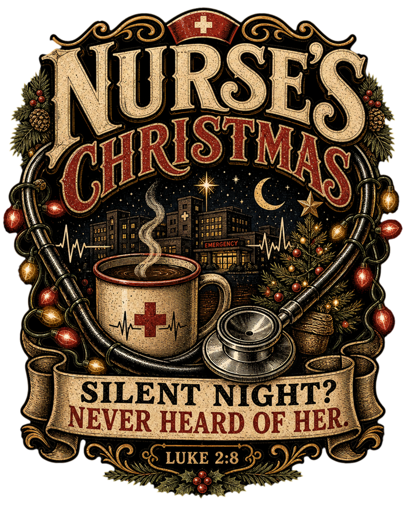 Nurse's Christmas Silent Night Never Heard Of Her Tee | Funny Nurse Shirt