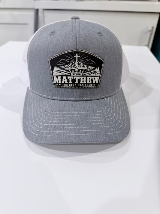 Matthew hat flat lay showing bill