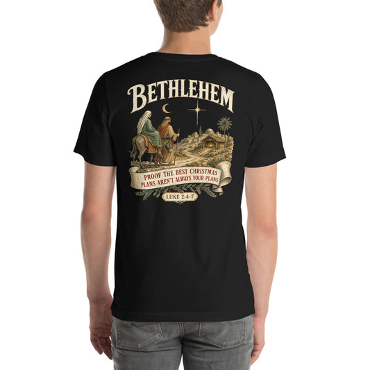 Bethlehem Christmas Tee | Proof The Best Christmas Plans Shirt | Funny Nativity