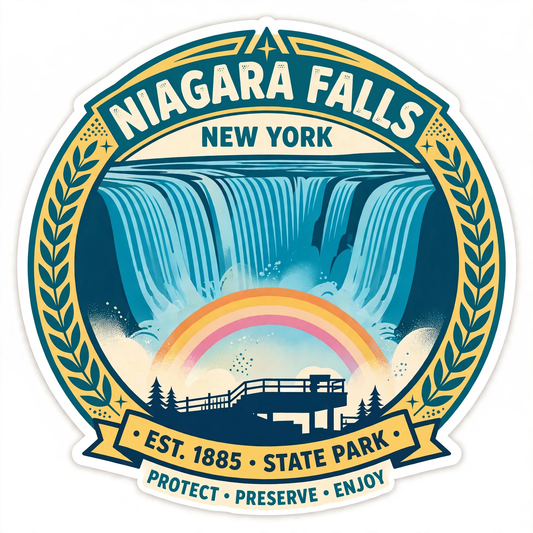 Niagara Falls Sticker | New York Kiss-Cut Vinyl
