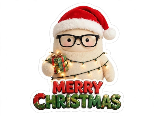 Merry Christmas Muse Sticker | Muse the Muse Avatar Kiss-Cut Vinyl