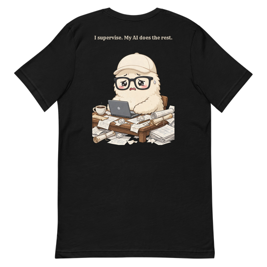 I Supervise Tee | Funny Back Print