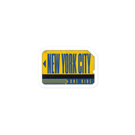 NYC MetroCard Sticker | New York City Subway Kiss-Cut Vinyl