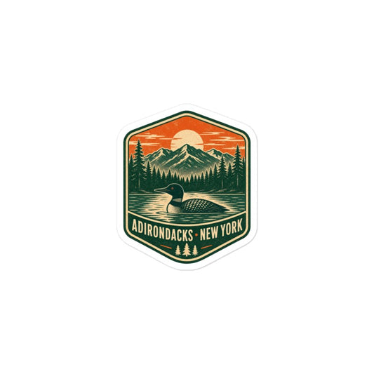 Adirondacks Sticker | New York Mountains Kiss-Cut Vinyl