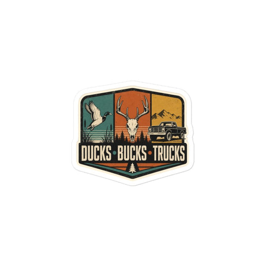 Ducks Bucks Trucks Sticker | Hunting Kiss-Cut Vinyl