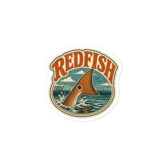 Tailing Redfish Sticker | Saltwater Fishing Kiss-Cut