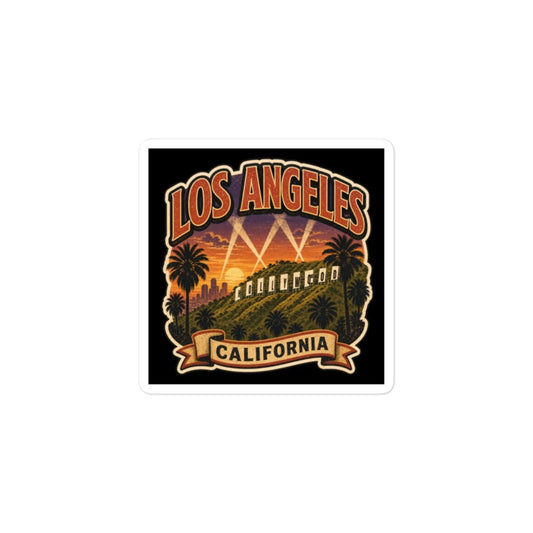 Hollywood Los Angeles Sticker | California Kiss-Cut Vinyl