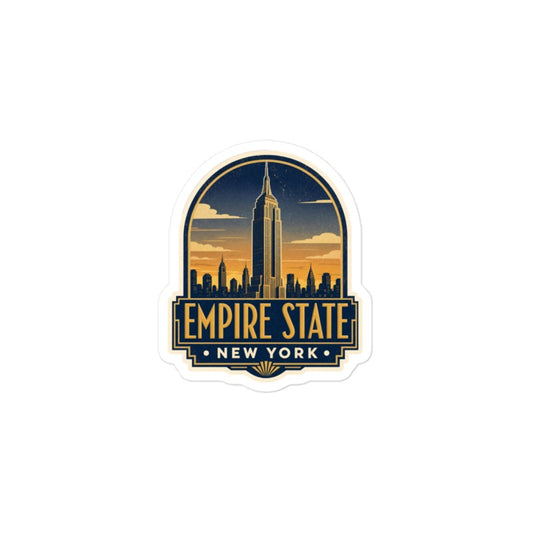 Empire State Building Sticker | NYC Skyline Kiss-Cut Vinyl