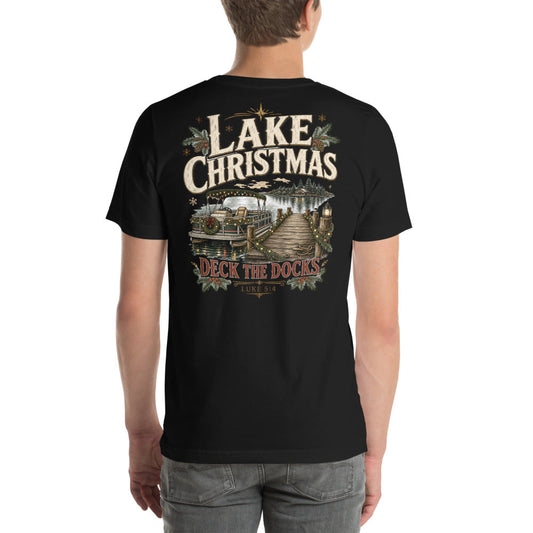 Lake Christmas Tee | Deck The Docks Shirt | Funny Pontoon Boat Christmas Gift