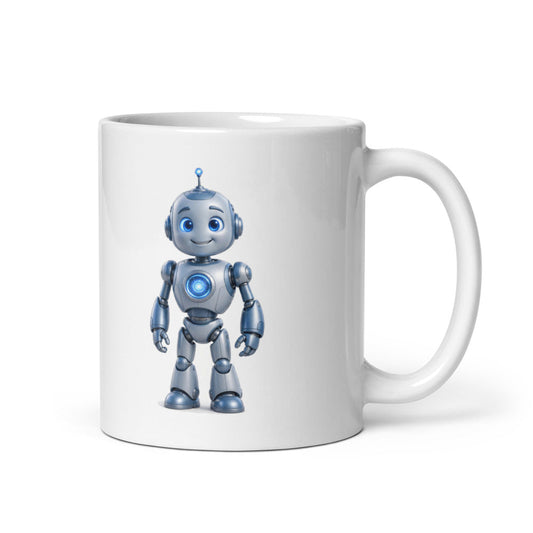 Male Robot Avatar Mug - 11oz front view