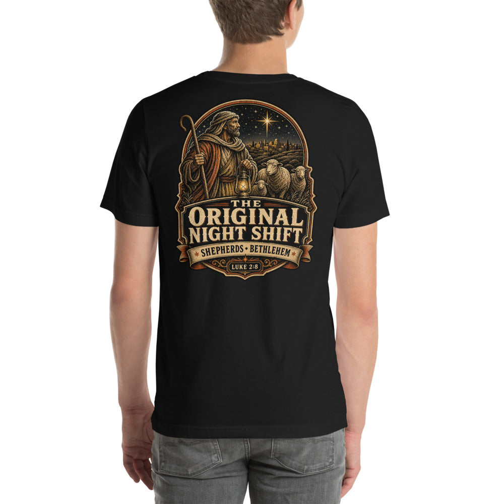 The Original Night Shift Tee | Funny Shepherd Christmas Shirt